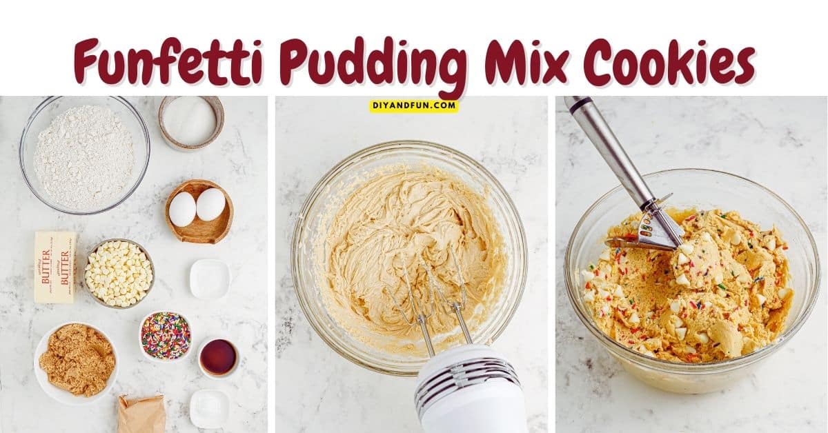 Funfetti Pudding Mix Cookies, an easy and delicious dessert or snack recipe aka cake batter cookies, soft and chewy colorful cookies. Funfetti Pudding Mix Cookies, an easy and delicious dessert or snack recipe aka cake batter cookies, soft and chewy colorful cookies.