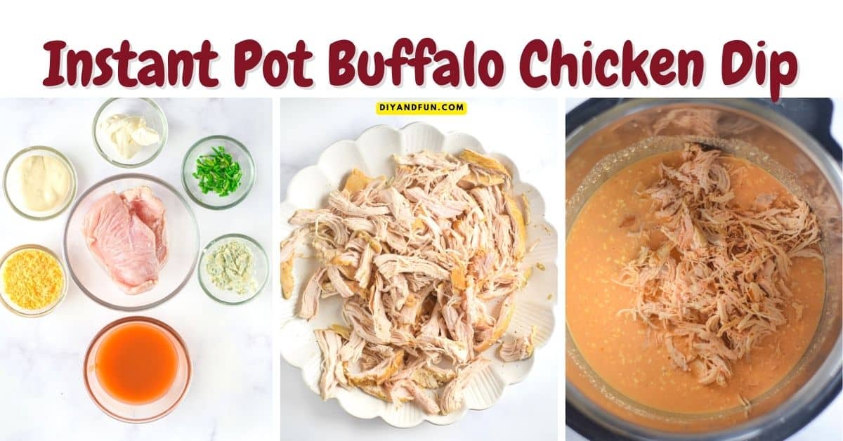 Instant Pot Buffalo Chicken Dip, a delicious, quick, and simple creamy appetizer recipe made with cheese and hot sauce. Instant Pot Buffalo Chicken Dip, a delicious, quick, and simple creamy appetizer recipe made with cheese and hot sauce.