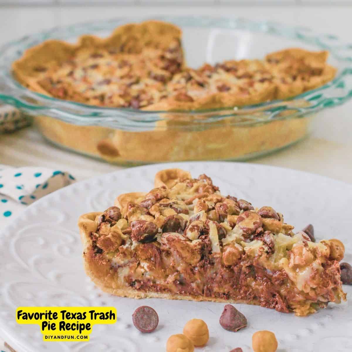 Favorite Texas Trash Pie Recipe, a delicious and simple dessert recipe featuring a decadent balance of sweet and salty ingredients. Favorite Texas Trash Pie Recipe, a delicious and simple dessert recipe featuring a decadent balance of sweet and salty ingredients.