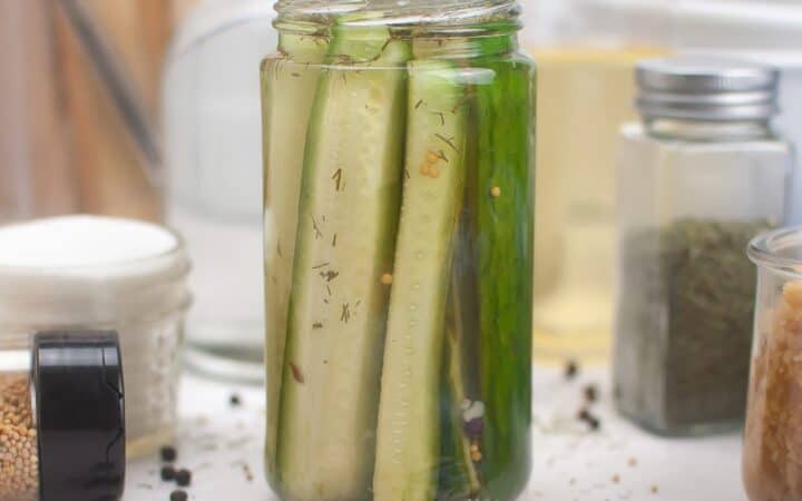 Easy Homemade Pickles- Refrigerator and Canned