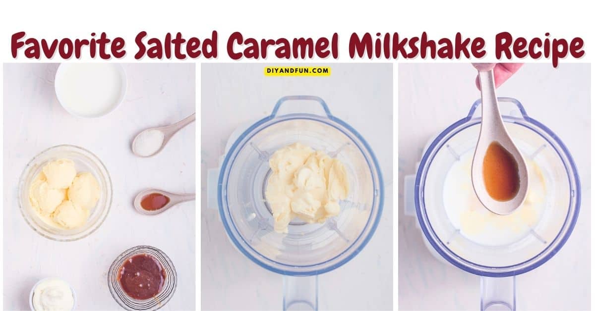 Favorite Salted Caramel Milkshake Recipe, a simple and delicious beverage recipe featuring vanilla ice cream and salted caramel sauce. Favorite Salted Caramel Milkshake Recipe, a simple and delicious beverage recipe featuring vanilla ice cream and salted caramel sauce.