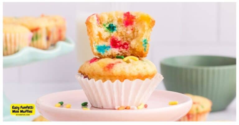 Easy Funfetti Mini Muffins - DIY and Fun