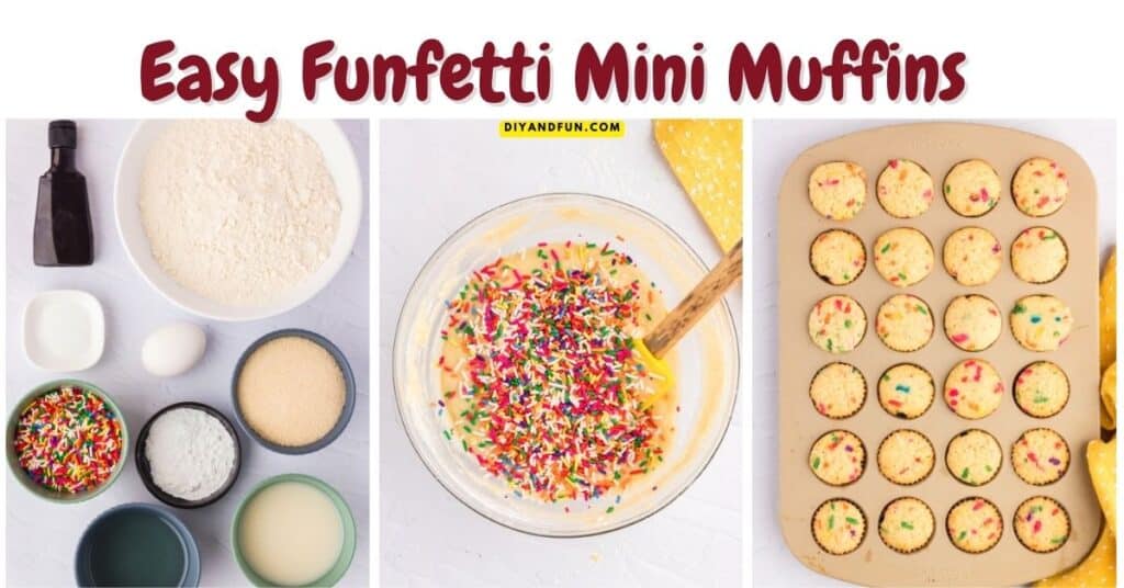 Easy Funfetti Mini Muffins - DIY and Fun
