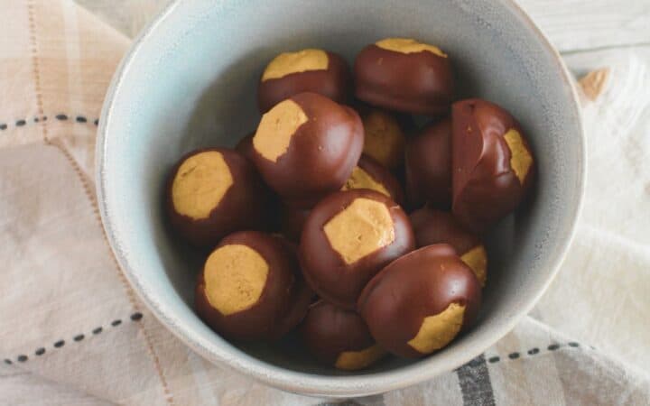Chocolate Peanut Butter Buckeye Balls