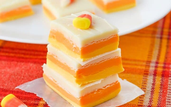 Easy Candy Corn Fudge Recipe