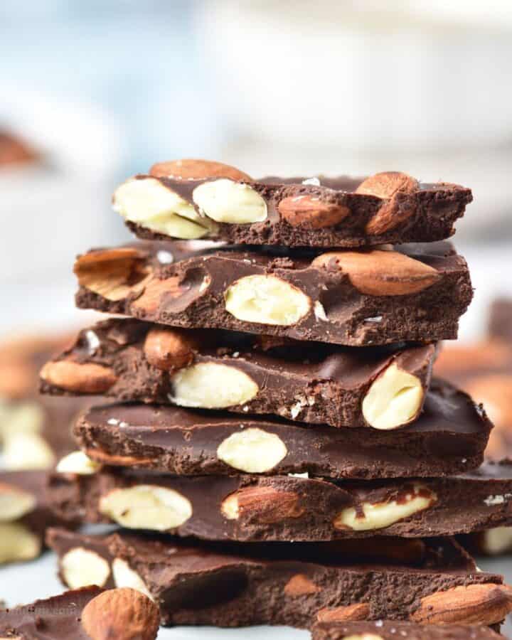 4 Ingredient Chocolate Almond Bark
