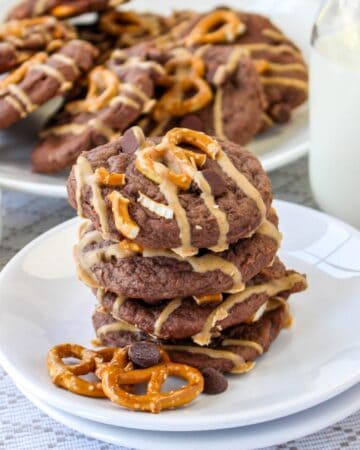 Cake Mix Chocolate Chip Pretzel Cookies