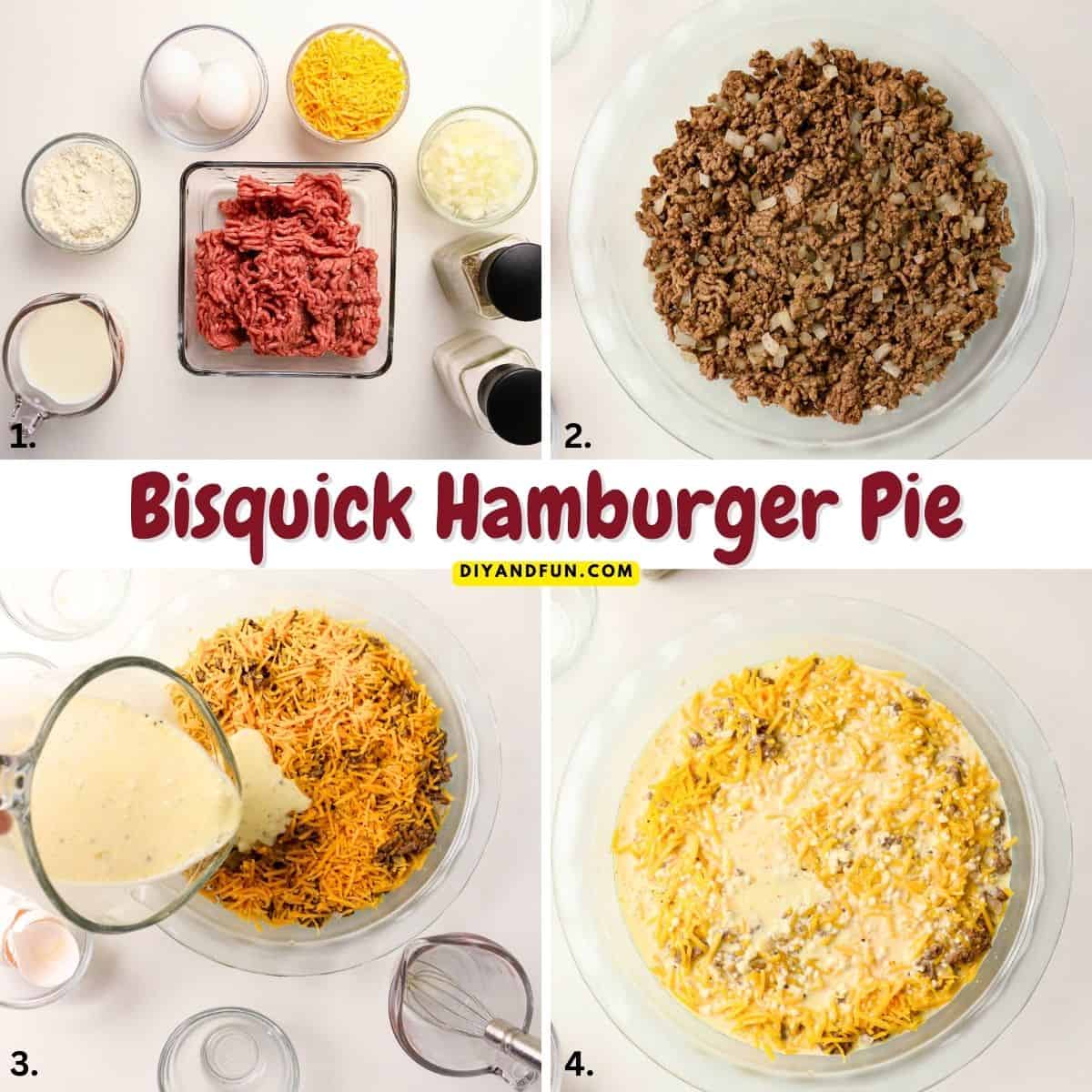 Bisquick Hamburger Pie recipe, a classic comfort food casserole made with savory ground beef, melted cheese, and a golden Bisquick crust Bisquick Hamburger Pie recipe, a classic comfort food casserole made with savory ground beef, melted cheese, and a golden Bisquick crust