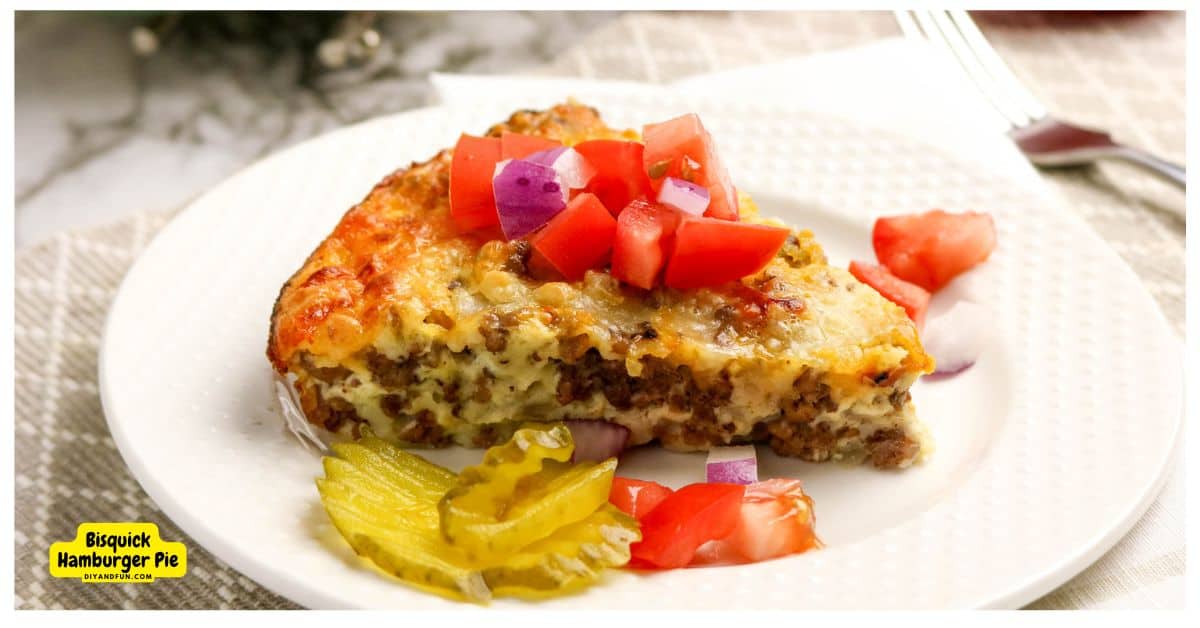 Bisquick Hamburger Pie recipe, a classic comfort food casserole made with savory ground beef, melted cheese, and a golden Bisquick crust Bisquick Hamburger Pie recipe, a classic comfort food casserole made with savory ground beef, melted cheese, and a golden Bisquick crust