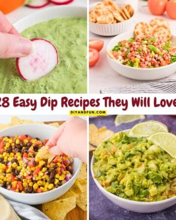 28 Easy Dip Recipes They Will Love. Get the best recipes for seven-layer, guacamole, hummus, spinach, and salsa dips that are crowd-pleasers.