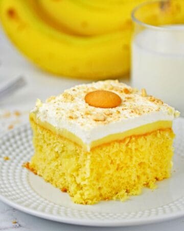 Banana Pudding Poke Cake with Cake Mix