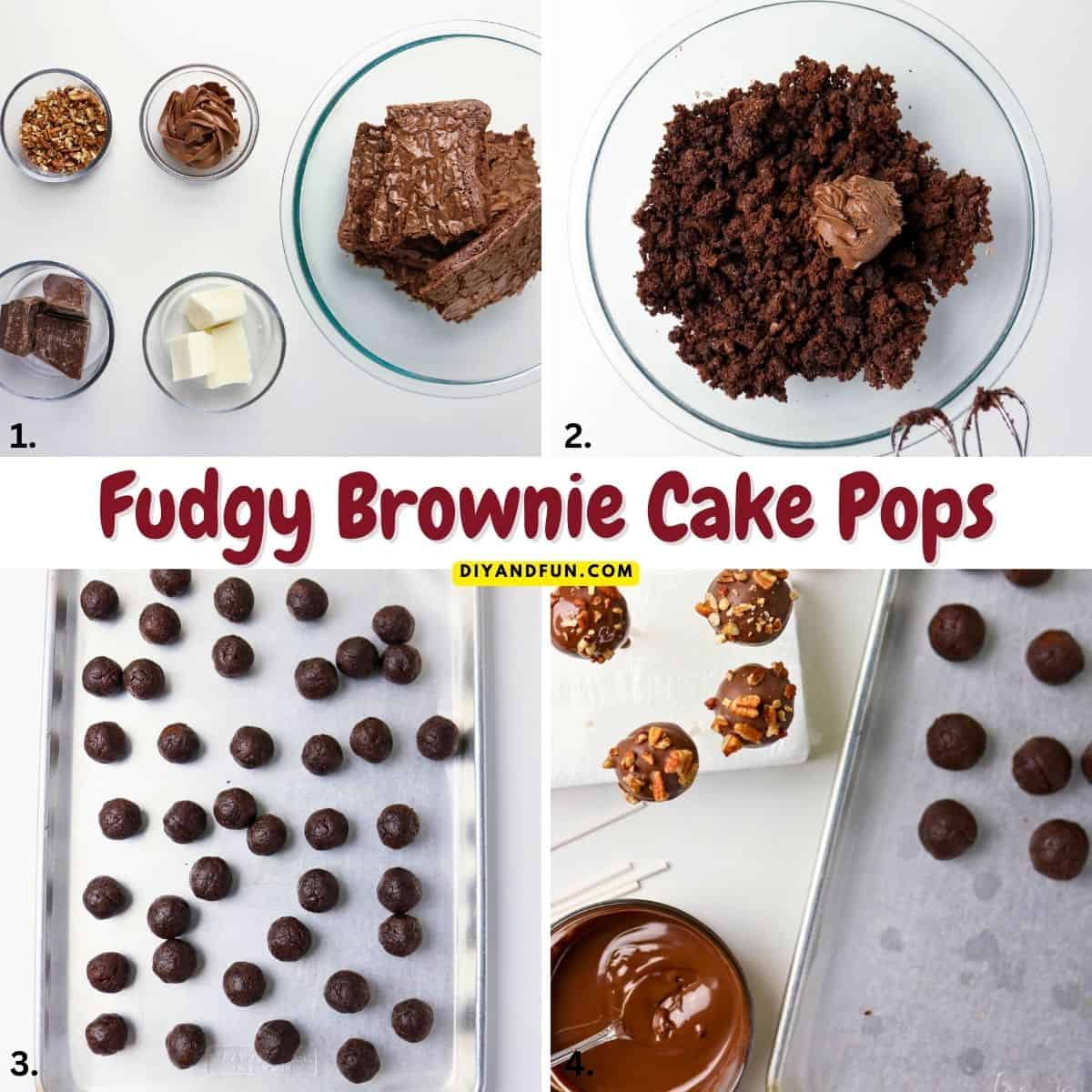 Fudgy Brownie Cake Pops are the ultimate treat. Easy recipe for truffle-like bites combine rich chocolate brownies with a snappy candy shell. Fudgy Brownie Cake Pops