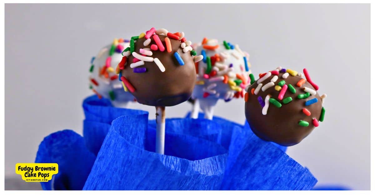 Fudgy Brownie Cake Pops are the ultimate treat. Easy recipe for truffle-like bites combine rich chocolate brownies with a snappy candy shell. Fudgy Brownie Cake Pops are the ultimate treat. Easy recipe for truffle-like bites combine rich chocolate brownies with a snappy candy shell.