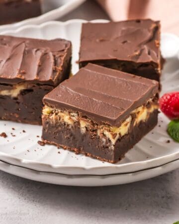 Perfectly Fudgy Homemade Cheesecake Brownies