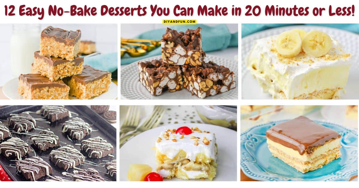 Craving something sweet? Try these 12 easy no-bake desserts you can make in 20 minutes or less. Quick, simple, and perfect for any occasion. Craving something sweet? Try these 12 easy no-bake desserts you can make in 20 minutes or less. Quick, simple, and perfect for any occasion.