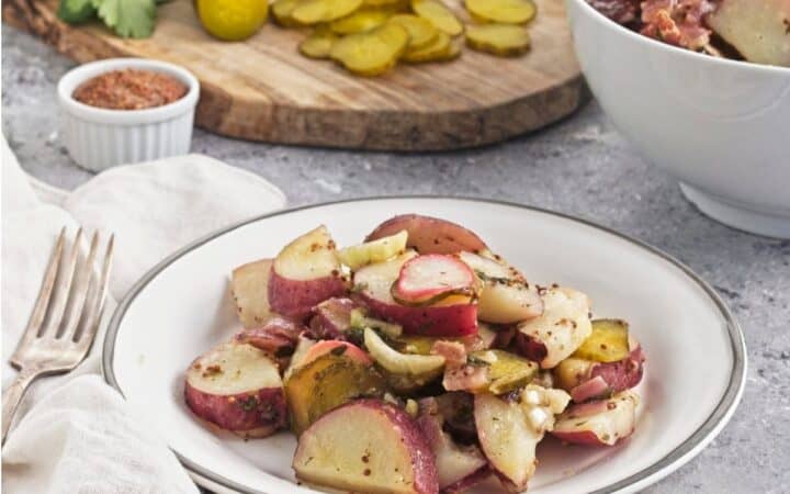 Best Warm Potato Salad Without Mayo (Easy & Herby)