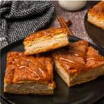 Cinnamon Sugar Churro Cheesecake Bars