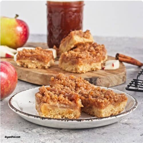 Easy Caramel Apple Tart with Streusel Topping (Dairy-Free)