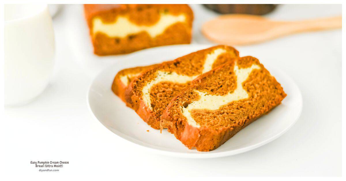 Easy Pumpkin Cream Cheese Bread is soft, moist, and packed with cozy fall flavors featuring pumpkin pie spice, and creamy cheesecake filling. Easy Pumpkin Cream Cheese Bread (Ultra Moist!)