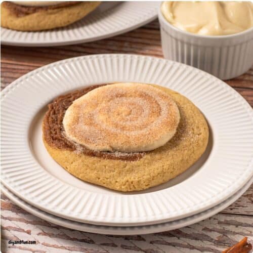 Frosted Cinnamon Swirl Cookies