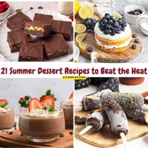 21 summer dessert recipes to beat the heat! From frozen treats and fruity favorites to refreshing no-bake desserts.