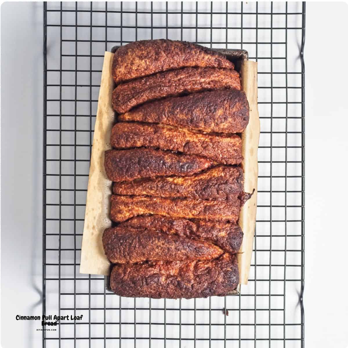 Cinnamon Pull Apart Loaf Bread,soft, fluffy, and packed with buttery cinnamon sugar layers. Perfect for breakfast, brunch, or dessert.