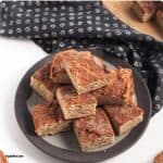 Easy Banana Snickerdoodle Bars (Eggless & Dairy-Free)