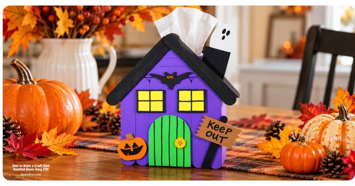 How to Make a Craft Stick Haunted House (Easy DIY) with simple Dollar Store supplies How to Make a Craft Stick Haunted House (Easy DIY) with simple Dollar Store supplies