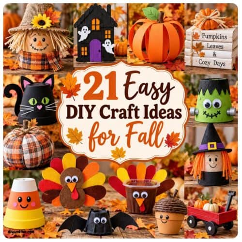 21 Easy DIY Craft Ideas for Fall.