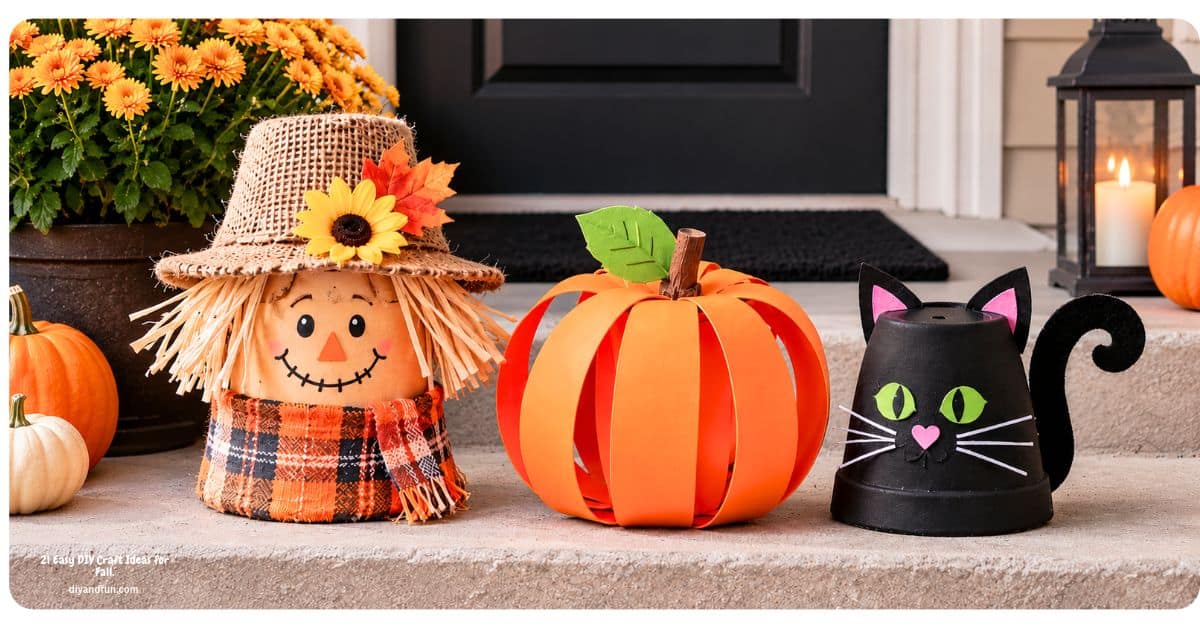 21 Easy DIY Fall Crafts for Halloween and Thanksgiving 21 Easy DIY Fall Crafts for Halloween and Thanksgiving